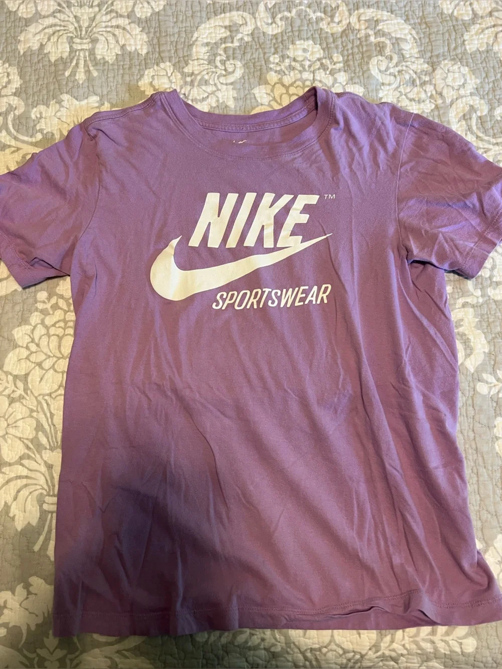 Nike Purple Tee with White Logo